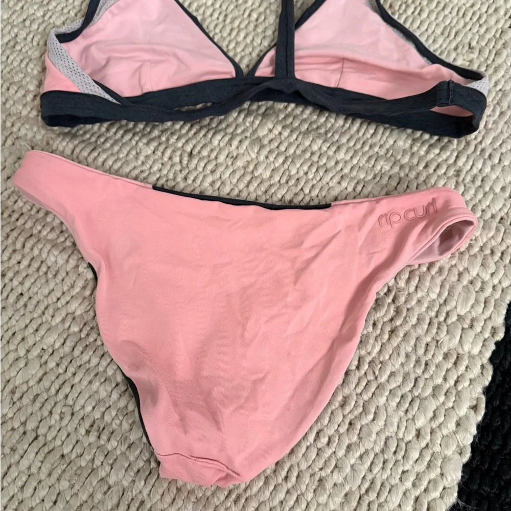 Women's Two-Tone Pink & Charcoal Bikini Set Rip Curl